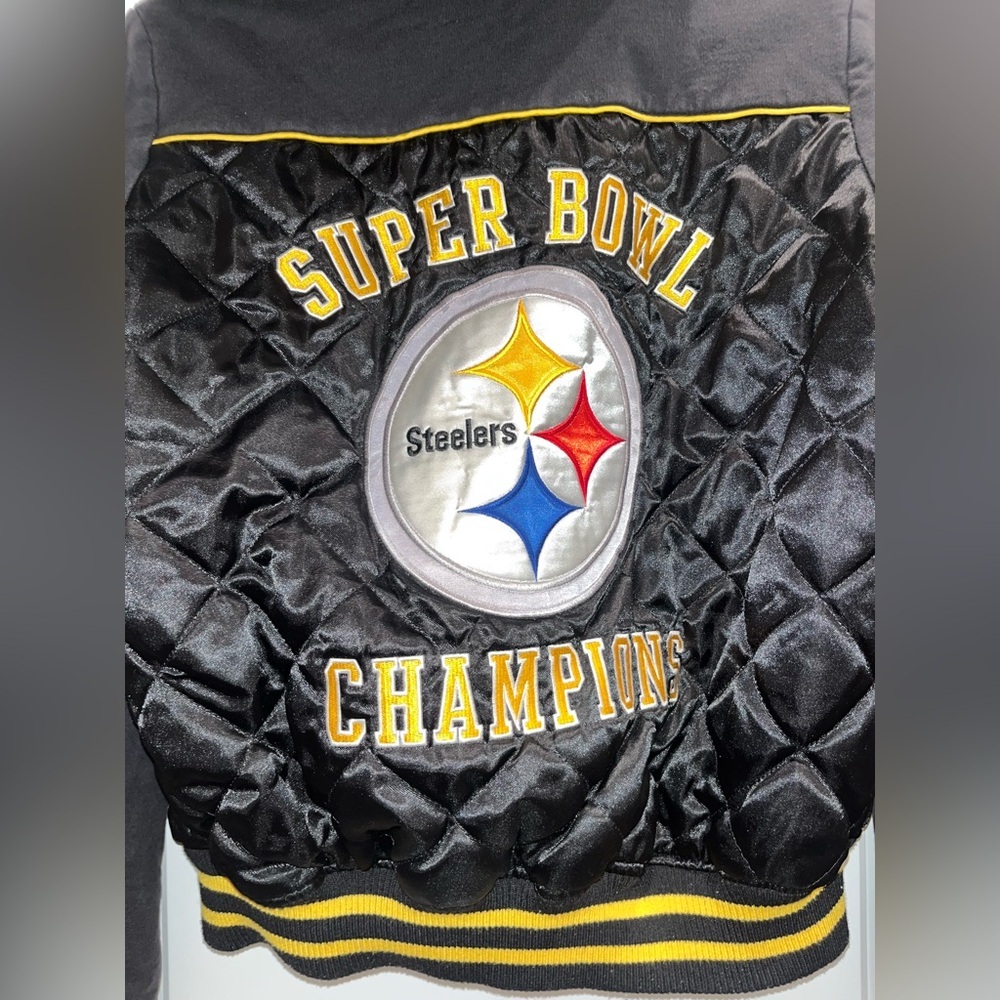 Vintage Pittsburgh Steelers Super Bowl Champions women’s varsity jacket - Picture 6 of 6